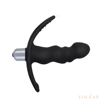 Masseur et masturbateur prostatique masculin Levet Levett avec plug anal vibrant électrique pour usage extérieur