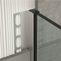 Profils de carreaux de verre de douche en acier inoxydable personnalisés pour la décoration de mur et de sol