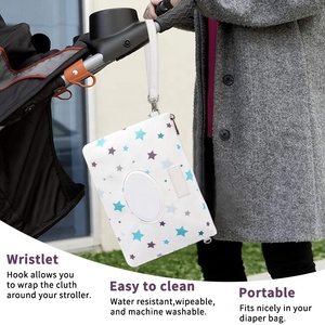 Pochette portable pour lingettes humides, réutilisable et rechargeable, ensemble de porte-lingettes humides, sacs écologiques pour lingettes pour bébés - Product Image 6