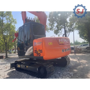 Excavatrice Hitachi ZX70 d'occasion de haute qualité, 7 tonnes, avec boîte de vitesses, pompe et roulement – Bon état du moteur, livraison gratuite, rapport inclus - Product Image 2