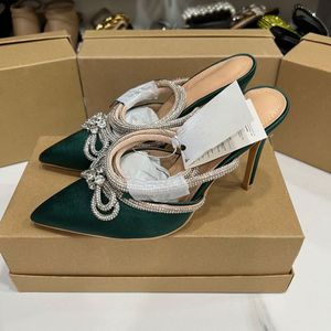 Quality Bow Pearl <b>Sling</b> <b>Back</b> 2025 Elegant Fashion Pointy Toe Short Heels for Women and <b>Ladies</b> - Product Image 5