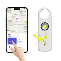 Alarme de sécurité personnelle portable 135 dB, rechargeable par USB, sirène puissante, anti-perte, alerte SOS, porte-clés compact