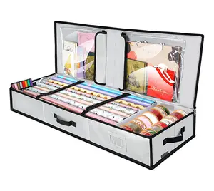 Christmas Wrapping Paper Storage Containers with Interior Pockets Home Use Gift Wrapping Organizer Storage Bags