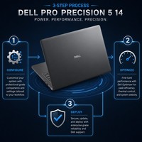 Estación de Trabajo Móvil Dell Pro Precision 5 de 14 Pulgadas, Laptop Empresarial, Computadora Portátil de Alto Rendimiento con Intel Core para Ingeniería