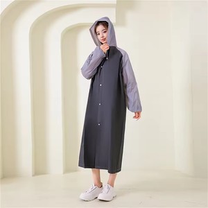 Impermeable para Exteriores, Poncho Grueso para Adultos, Impermeable Largo con Capucha para Hombres y Mujeres, Chaqueta Impermeable para Viajes, Campamentos, Pesca - Product Image 5