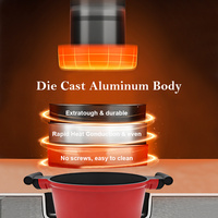 Ensemble de casseroles en granit SANLANG compatibles avec l'induction, non toxiques, en aluminium moulé, antiadhésives, pour la cuisine