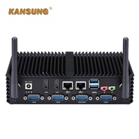 Mini PC Kansung Económico, Procesador Core I5, Almacenamiento SSD+HDD, Gráficos Intel HD, 4 Puertos Seriales, Compatible con Windows10/Linux