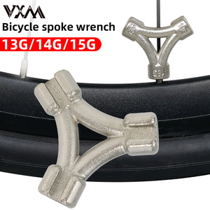 <span class=keywords><strong>Clé</strong></span> à rayons de vélo VXM en acier à haute teneur en carbone, outil manuel portable pour nipples 13G 14G 15G, pour centrage rapide des roues et réparation de vélos - Product Image 1