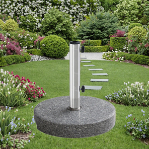 Paraguas para exteriores Paraguas para jardín Paraguas de columna media <span class=keywords><strong>Base</strong></span> universal Mármol 22kg Granito - Product Image 1