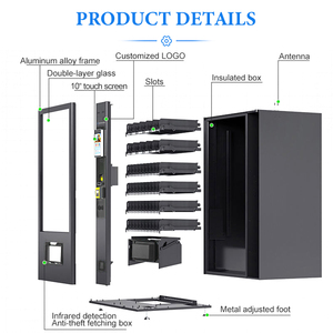 Máquina Expendedora de Alimentos y Bebidas con Pantalla Táctil de 10.1 Pulgadas, Método de Pago Automático Personalizable y Envío Rápido - Product Image 2