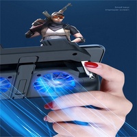 Manette de jeu portable avec double refroidissement, poignée, batterie 5000 mAh, type joystick, avec support de téléphone pour le jeu PUBG Mobile
