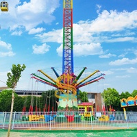 Manèges en forme de tour volante en plein air - Attraction de parc d'attractions palpitante avec une hauteur de 32 m et une capacité de 36 personnes, certifiée CE