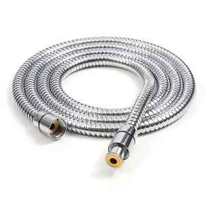 High Quality Modern 1.5m Chrome Stainless Steel Handheld Shower Head Hose With G1/2 Universal Brass Insert Nut