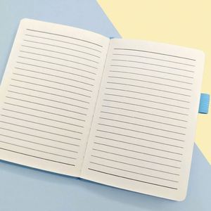 A5 Hardcover <b>Dotted</b> Linen Custom Fabric Leather Cover <b>Notebook</b> Planner - Product Image 2