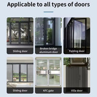 Cerradura de puerta delgada inteligente impermeable IP65 Tuya Wi-Fi con desbloqueo de doble huella dactilar/contraseña, adecuada para puerta corredera Villa Door