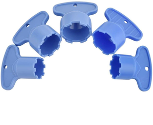 Accessoires d'installation de robinet : Embout filtrant intégré, Aérateur dissimulé, Clé, Pièce moulée en plastique pour carrelage - Product Image 1