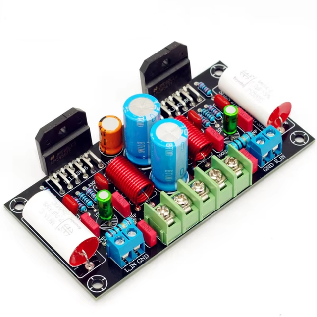 68W+68W 2-way without chip LM3886 power amplifier board DIY kit audio power amplifier board