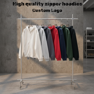 <span class=keywords><strong>Felpa</strong></span> <span class=keywords><strong>con</strong></span> Cappuccio in Pile di Alta Qualità, <span class=keywords><strong>Oversize</strong></span> <span class=keywords><strong>con</strong></span> <span class=keywords><strong>Zip</strong></span>, Stile Streetwear, Produzione Diretta del Produttore - Product Image 1