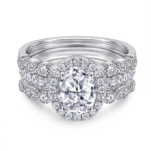 Anillo de Zirconia Cúbica de Alta Calidad con Corte Brillante para Mujer, Plata de Ley con Baño de Rodio, Certificado CMA, Anillo de Compromiso de Lujo - Product Image 1