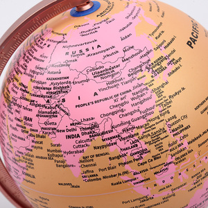 โลกแนววินเทจ20cm เครื่องมือสำหรับการเรียนการสอนสากลโลกพีวีซีภาษาอังกฤษสีสันสดใสสำหรับการเรียนการสอนในภูมิศาสตร์การศึกษา - Product Image 5