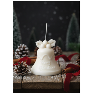 <b>Tall</b> Bell Christmas <b>Candle</b> for Elegant Holiday Dcor - Product Image 3
