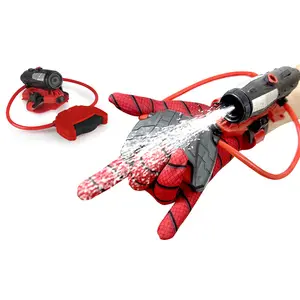 Mainan permainan air luar ruangan musim panas sarung tangan laba-laba lepas pasang pistol air laba-laba untuk anak-anak