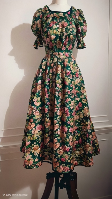 green rockabilly dress Size 10 Green 50s Dress - Rockabilly Chic 1950s Pistachio Faux Linen main image 0