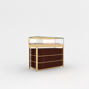 Comptoir de bijouterie de luxe moderne sur mesure, vitrine d'intérieur pour présentation de bijoux - Product Image 3