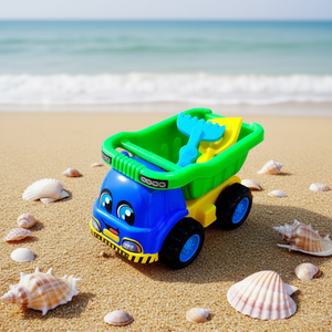 Dump Truck Toy with Rake and Shovel for Kids <b>Beach</b> Sand Play Mesh Packed - Product Image 3