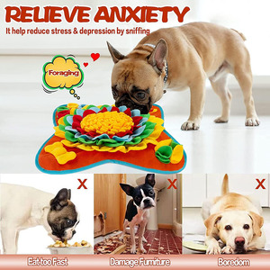 Pet <b>Snuffle</b> <b>Mat</b> for Dogs Treats Feeding for Small Dogs Non-Slip Interactive Pet Puzzle Toys Encourages Natural Foraging Skill - Product Image 6