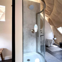 Dôme géodésique de 8 m attrayant pour hôtel, tente de glamping pour maison écologique type igloo
