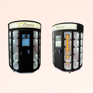 2025 tốt nhất hoàn toàn tự động hoa tươi tủ lạnh Dispenser Euro cửa hàng thẻ tín dụng đồng xu Máy bán hàng tự động SDK màn hình cảm ứng máy nén - Product Image 1