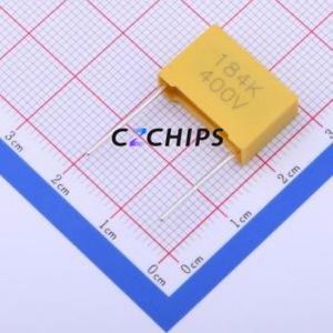 ตัวเก็บประจุฟิล์มโพลีโพรพิลีน (CBB) รุ่น MPP184K0400D181206B1515 แบบ Through hole (THT), ระยะขา P=15 มม. ความจุ 180nF ค่าความคลาดเคลื่อน 10% แรงดัน 400V - Product Image 1