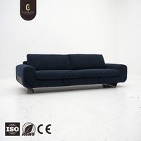Ensemble de canapés de luxe en tissu bleu de qualité supérieure, canapé moderne de haute qualité pour salon, canapé complet de luxe sur mesure pour designer d'intérieur