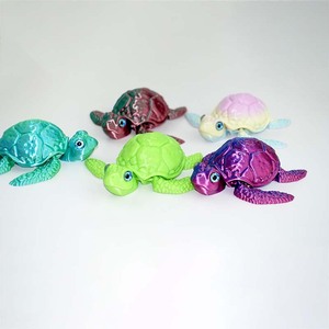 3D Printed <b>Turtle</b> <b>Toys</b> Plastic Jointed Action Figures Animal Type <b>Toys</b> For Kids Collectible Model Decorations - Product Image 2