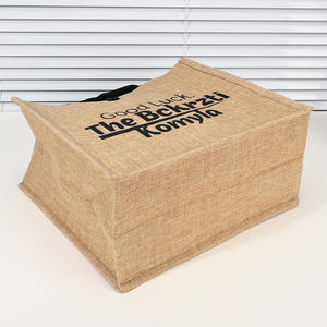 <span class=keywords><strong>Borsa</strong></span> Shopper Personalizzata in Iuta Naturale Ecologica, Riutilizzabile, Impermeabile, con Lettere Stampate - Product Image 2