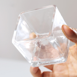 Bán Buôn Quảng Trường Glass Candle Holders Rõ Ràng Nến <span class=keywords><strong>Jar</strong></span> Với Nắp Để Làm Nến - Product Image 5