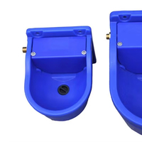 Abreuvoirs pour animaux en polyéthylène rotomoulé avec valve à flotteur automatique pour vaches laitières et bovins, installation et nettoyage faciles