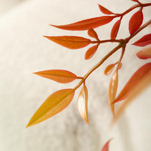 Plantes vertes artificielles, feuilles rouges, houx du sud, luxe haut de gamme, durables, plantes vertes d'intérieur, Thanksgiving, Halloween, Nouvel An - Product Image 5