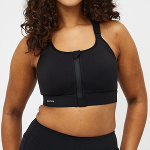 Soutien-gorge de sport à fort impact avec fermeture éclair <span class=keywords><strong>sur</strong></span> le devant, grande taille, course à pied, entraînement, fitness, bretelles réglables, dos nageur, soutien élevé, soutien-gorge de sport, vêtements de sport - Product Image 6