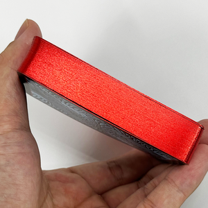 Cartes à jouer personnalisées en papier bleu avec estampage à chaud et impression sur les bords, résistantes à l'usure et aux plis, jeu de cartes artistique - Product Image 2