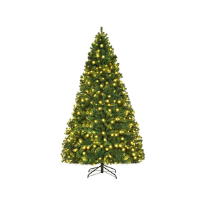 Sapins de Noël artificiels floqués blancs de haute qualité, pré-éclairés par LED, grands sapins de Noël LED pour extérieur - Product Image 3