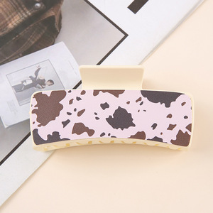 คลิปหนีบผมรูปดอกทานตะวันทำจากหนัง PU สไตล์โบฮีเมียนสำหรับผู้หญิง - Product Image 3