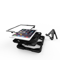 Casing Tablet Perlindungan Seluruh Bodi untuk iPad Mini, Casing Pelindung Layar Bawaan 1 2 3 7.9 Inci + Pelindung Tahan Guncangan Tugas Berat
