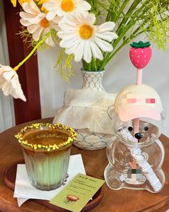 Customized Logo New 2026 Pink Strawberry Teddy Bear Coffee <strong>Cup</strong> 20 oz Teddy Bear Glass Cold Drink <strong>Cup</strong> <strong>with</strong> <strong>Lid</strong> <strong>and</strong> <strong>Straw</strong> - Product Image 6