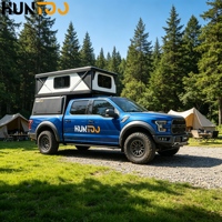 Carpa de Techo Rígido Extensible Moderna Huntoo, Impermeable, Ligera, con Sistema de Liberación Rápida, Plegable para 2 Personas, para Camioneta