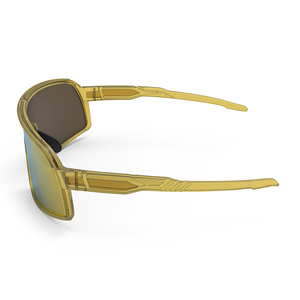 매트 골드 코팅 바이커 스포츠 선글라스 남성 여성에게 적합한 광 변색 스타일 헬멧 - Product Image 3