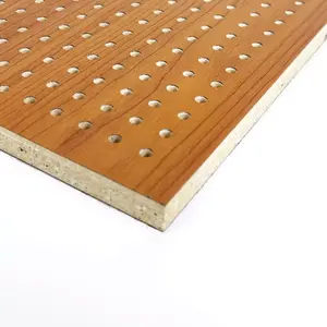 Wand verkleidung Vorhang perforierte MDF-Wand platte Heimkino-System Holz perforierte Akustik platte Mdf für die Dekoration