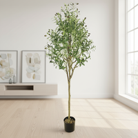 Vente en gros d'usine, olivier artificiel de 180 cm, plante artificielle de type bonsaï pour la décoration de la maison et du bureau