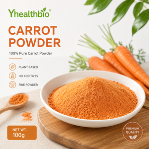 Poudre de Carotte Lyophilisée Hydrosoluble, Extrait Végétal, Matière Première pour l'Industrie Alimentaire et des Boissons, Vente en Gros - Product Image 1